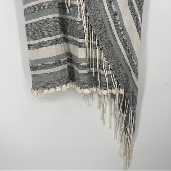 Anthropologie Laura Siegel Striped Pom Fringe Tank Tunic Top - Picture 7 of 14